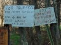 Signs at Loretta Lynn's home Butcher Holler Kentucky