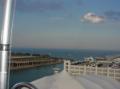 View from the ferris wheel on Navy Pier in Chicago Illinois on Lake Michigan