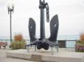 U.S.S. Chicago Anchor on Navy Pier in Chicago Illinois on Lake Michigan